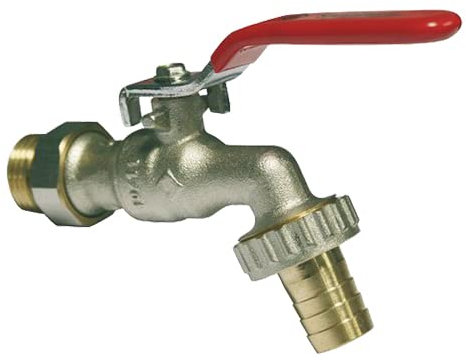 Robinet d'arrosage à sphère orientable 15/21 - 20/27 nickelé