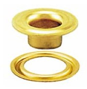 Stimpson SPGW2B500 Self-Piercing Grommet and Washer Set – Ideal for Indoor and Outdoor Sign & Banner Applications – Heavy-Duty Brass Grommets with #2 (500 Sets)
