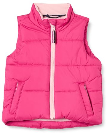 Amazon Essentials Girls' Heavyweight Puffer Vest, Pink, Medium
