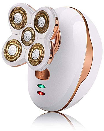 GJJSZ Tondeuses à Cheveux sans Fil,Service électrique Coupe de Cheveux Chauve Rasage à Cinq têtes Machine de Rasage Rechargeable USB pour Femmes Hommes Enfants bébés(Couleur:Rose,Taille:6 * 9 * 8cm)