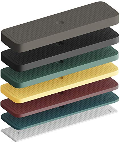 INNONEXXT® cuñas para cristales | 30 x 100 mm 600 piezas en juego: 1, 2, 3, 4, 5, 6, 8 mm | cuña, cuñas plastico, guillotina para parquet, cuña de plástico | Fabricado en Alemania