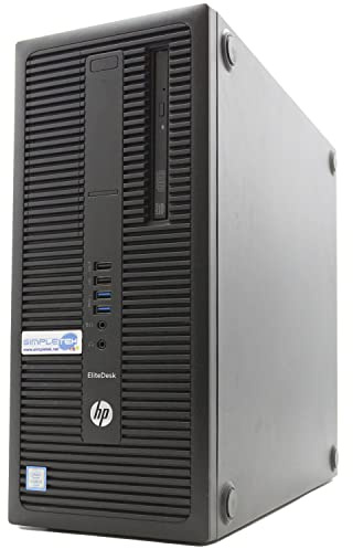 Ordenador de sobremesa HP EliteDesk 800 G2 torre | Windows 11 Pro - Core i3 3,90 GHz 16 GB RAM 240 GB | Interfaz Serial RS232 COM MCN PC Fijo Empresa Oficina Casa Trabajo (Reacondicionado)