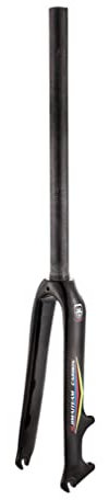 QHIYRZE 20 Zoll Fahrrad-Gabel Vollständig Kohlefaser Starre Gabel 451 BMX-Gabel 1-1/8'' Gerade Vorderradgabel Scheibenbremse QR 9X100mm
