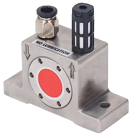 Vibrateur Pneumatique Pneumatique en Acier Inoxydable, Vibrateur à Vibrateur à Vibrateur Industriel avec Filetage G1/8 Pouces, Silencieux et Connecteur de Tuyau pour