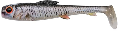 Abu Garcia Svartzonker Mcpike, Premium Gäddfiskebete För Sötvatten Med Utbytbar Smack! Disc, Tail Action För Att Rikta In Sig På Gädda, Gös Och Rovfisk, Fire Bass 17 Cm