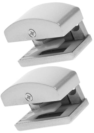Angoily 2pcs Sliding Glass Door Stopper Guide Shower Door Bottom Track Hardware Replacement for Sliding Gate System Closet