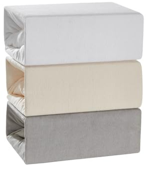Spannbettlaken für Familienbett 270x200 cm | Flausch Frottee | Oeko-TEX Zertifiziert | 75% Baumwolle, 25% Polyester | Spannbetttuch | Bettlaken | Überzug | Fitted Sheet (Weiß)