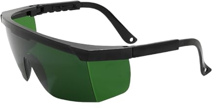 Gafas ajustables de policarbonato para protección ocular de 148 mm de longitud para protección ocular en tratamientos de depilación ajustables