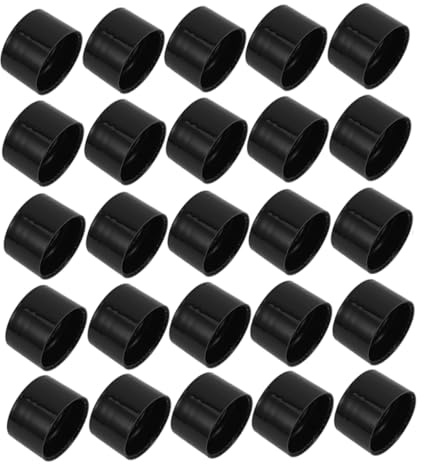Veemoon 200pièces Bouchon Huile Bouchon De Bouteille Huile Essentielle Couvercle De Remplacement Avec Trou Pour Flacons De Parfum Filetage Précis à Dents Pour Étanchéité