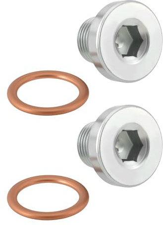 OTOTEC 2 Stück M14 X 125 Mm Ölwannen-Ablassschraube Schraube 1681599 Kompatibel mit Ford Kuga I Kompatibel mit Volvo