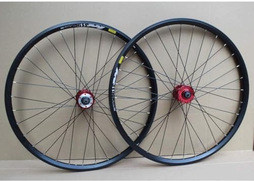 L Fahrrad Laufrad 24 Zoll Hohlkammerfelgen BMX Rad Laufradsatz Scheibenbremse Qr 8-10 Gang Kassettennaben, B-Black