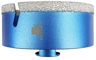 Diamant Fliesenbohrer 110mm - BRSCHNITT M14 Diamantbohrer Lochsäge für Fliesen Porzellan Keramik Marmor Granit Bohrungen, für Winkelschleifer