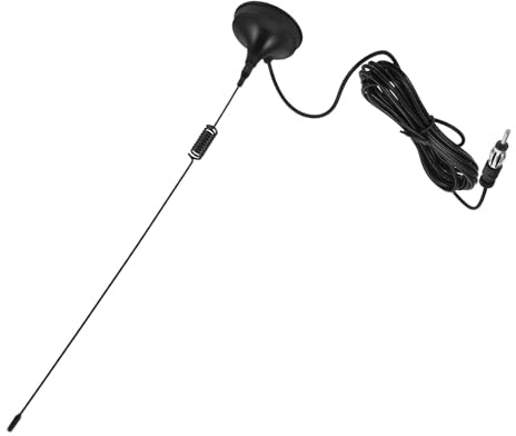 FRCOLOR Autoradio Antenne mit Magnetfuß und Kunststoffgehäuse, geeignet für Auto CD Player und TV Empfang auf Booten, wetterfest, leicht zu montieren