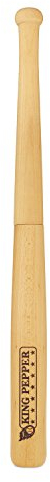 Cole & Mason King Pepper Mill, Wood, Brown, Baseball Bat Style Large Pepper Grinder, 70cm
