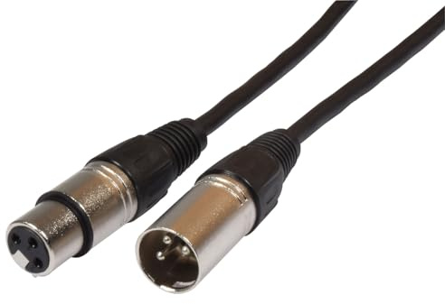 Chord Premium XLR Male - XLR Female Cable Microphone Cable Yellow - 1.5M