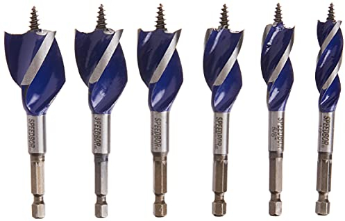 Irwin Tools IRWIN Speedbor Bohrersatz für Holz, 10,2 cm, 6-teilig (1877239)