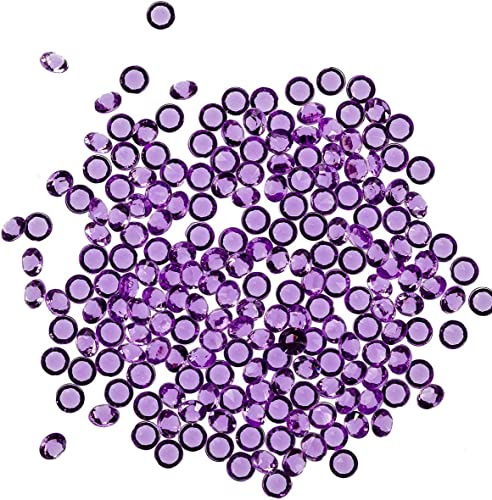 Trimming Shop Flieder Lila 4000pcs Bling Diamant Hochzeit Tisch Streu Acryl Kristalle Strass Konfetti für Tisch Mittelstück Braut Party Geburtstagsparty Tisch Dekoration Vase Füller Perlen, 2.5mm