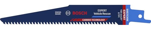 Bosch Professional 10x Expert ‘Vehicle Rescue’ S 957 CHM Säbelsägeblatt (für Glas, Zäher Stahl, Länge 150 mm, Zubehör Säbelsäge) | für Zäher Stahl, Glas, Länge 150 mm, Professional Zubehör Säbelsäge