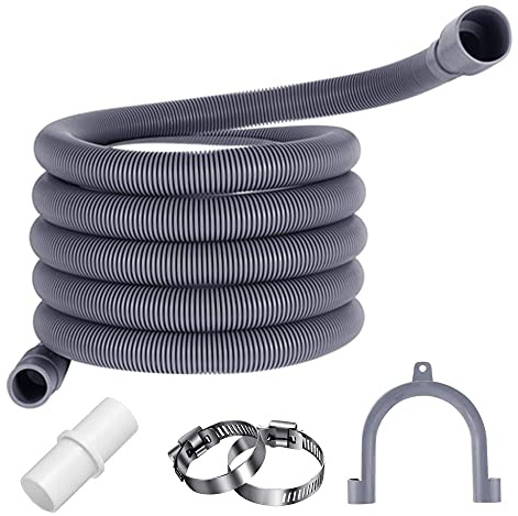 XINCHAO 2M Tuyau de Vidange Kit de Rallonge Machine a Laver Tuyau de vidange pour machine à laver Flexible D'évacuation Universel pour Machine à Laver et Lave-vaisselle