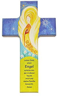 Kinderkreuz, farb. bedruckt ca. 20x12cm, Engel