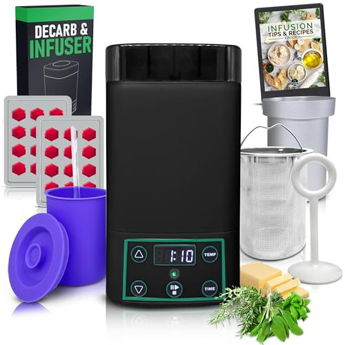 2 in 1 Decarboxylator & Infuser Machine for Butter, Oil & 2 Gummies Molds