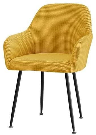 RTSFKFS 2/4/6 Pezzi Copripoltrona Elasticizzato Ufficio Coprisedia con Braccioli Fodera Poltroncina Sala Pranzo Jacquard Casa e Cucina Soggiorno Impermeabile Copertura Sedia da Scrivania(#26,2pcs)