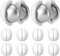 ROLIZOE Shower Curtain Weights – 10 Pairs Silicone Encased Strong Magnetic Curtain Weights for No Rust, No Clang, No Falling Apart – Ideal for Shower Curtains, Outdoor Curtains, and Tablecloths