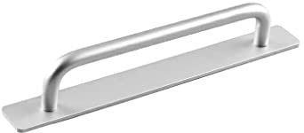 BEALIFE Poignée de Porte d'armoire sans poinçon Auto-adhésif anodisé électrolytique Anti-Rouille résistant à la saleté Armoire poignée de fenêtre matériel, 243mm Argent