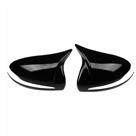 Spiegelkappen Für W205 W213 W222 Glanz Schwarz Horned Style Seite Rückspiegel Abdeckung Trim A0998110122 A0998110222 Zubehör