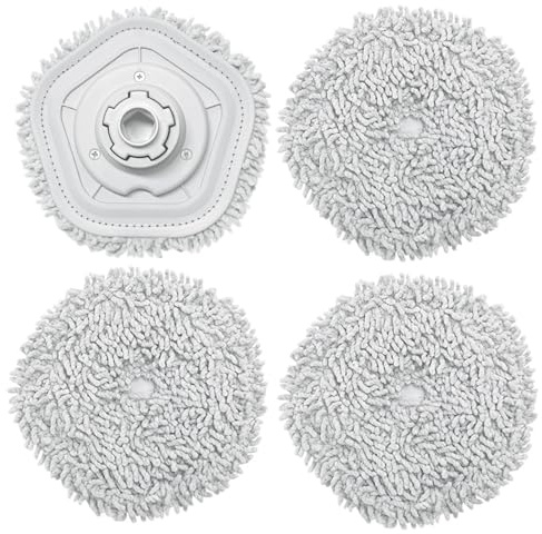 4 stycken moppar, ersättningshuvud för Xiaomi Dreame W10 W10 Pro, torkplatta för dream, rengöring mopp robot tillbehör för Dreame W10/W10 Pro, högt vatten, smutsabsorption, torkgolv för alla typer av