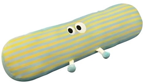 zwxqe Cuscino lungo per letto, Cuscino decorativo coccoloso, Cuscino a righe, Morbido cuscino per dormire, Simpatico cuscino lombare, Comodo cuscino da letto, Cuscino sfoderabile, Cuscino lombare