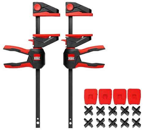 BESSEY EZ360TD-SET Decking Kit, 2 x EZ360-45 + 1 x EZ-TD, Action Set with a Twin Pack of One-Handed Clamps and 14 Piece Decking Mounting Kit, Weight 2.19 kg