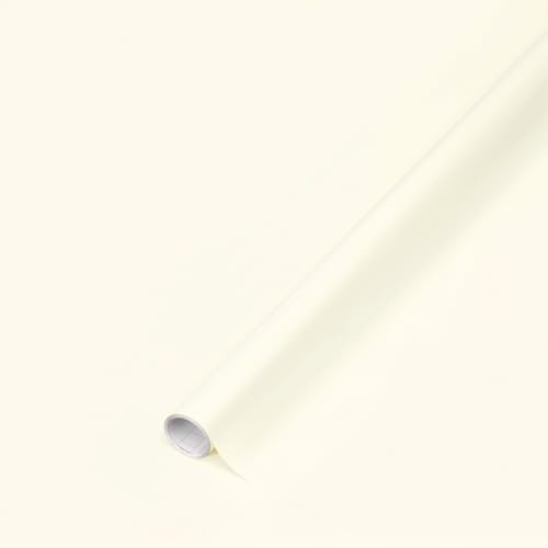 d-c-fix Vinyl wrap - Satin Matte Off-White - 90 cm x 2,1 m - self Adhesive Wallpaper & Sticky Back Plastic roll for Furniture, Kitchen worktops & cupboards – Decorative Contact Paper Film