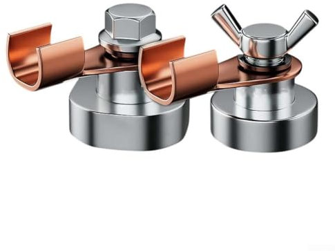 Magnetic Welding Ground Base Clamp Holder For Welding Kit, Magnet Head Strong Magnetism Large Suction, Copper Tail Welding Clamps, Welding Tools And Accessories (small)