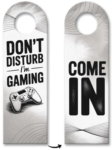 Modern Gaming Door Hanger - Don't disturb I'm gaming Perfect for Gamers and Game Enthusiasts