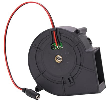 VIVIWI Ventilateur 12 V haute vitesse pour barbecue et boîtier PC 97 x 33 mm 5500 tr/min Ventilateur centrifuge avec 5,5 x 2,1 mm I