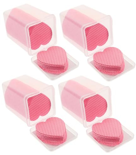 VALICLUD Einweg-nageltücher Fusselfrei Herzförmige Nagelkleberentferner-pads Baumwoll-nagelreinigungstücher Kleberentferner Schmuckpoliertücher
