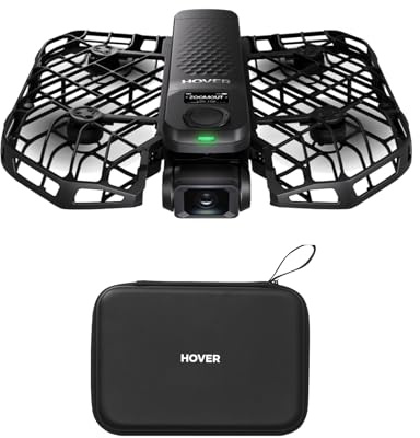 HOVERAir X1 Pro Drone avec Camera, Camera Vlog 4K Pliable avec Vitesse de Suivi：42 km/h, 15+ Modes Automatiques, Vole Partout grâce à OmniTerrain, SmoothCapture 2.0 (Standard&Combiné)