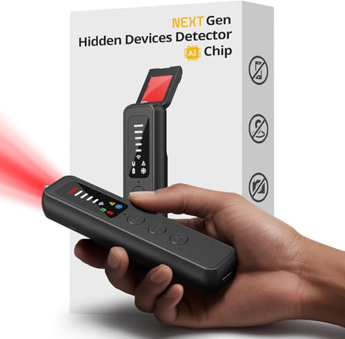 Souhpyh Hidden Camera Detector - AI-Powered Anti-Spy Device, GPS Tracker & Bug Detector, RF Scanner for Hotels, Travel, Home & Office, 5-Level Sensitivity