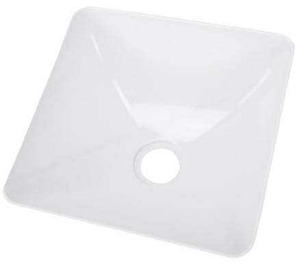 Generic Lavandino da Bagno Quadrato in Acrilico per, Ottimizzazione dello Spazio Multifunzionale per Piccoli Spazi
