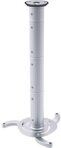 Speaka Professional Projector Beamer-Deckenhalterung Neigbar, Drehbar Boden-/Deckenabstand (max.): 106 cm Silber