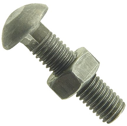 Halbrundschraube mit Nase DIN 607 Mu 4.6 Stahl blank M 10 x 40-100 Stück