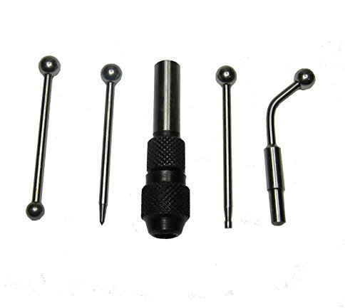 Wiggler & Center finder Set Work Edge Center Finding Run out Concentrical Align 5 Piece Set