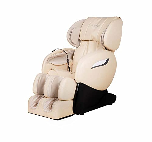 Home Deluxe - Massagesessel SUENO Beige - inkl. komplettem Zubehör I Massagestuhl Relaxsessel mit Wärmefunktion
