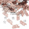 iZoeL Confettis Rose Or Happy Birthday 240 pcs + Argent étoile 350 pcs Décoration de Table Confettis Anniversaire Rose Gold