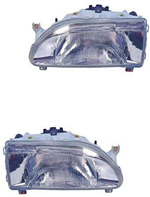 Scheinwerfer Set links & rechts Hauptscheinwerfer Frontscheinwerfer Halogen H4 mit Lampenträger ohne Glühlampe für Model 19 II B/C53_ D53_ 853_ L53_