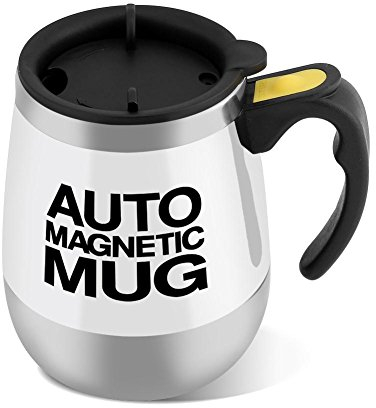 Tazza da caffè auto mescolantesi Fdit Tazza da caffè auto mescolantesi elettrica in acciaio inossidabile Tazza da caffè con agitazione magnetica(2#)