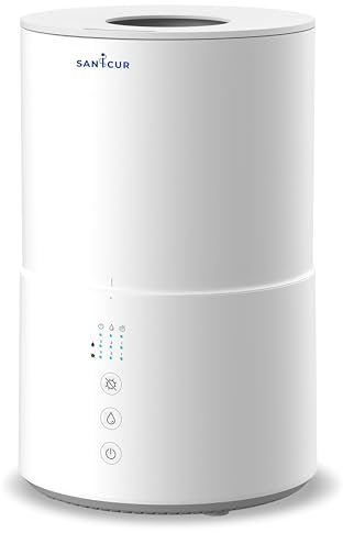 SANICUR Luftdesinfizierer - Zersetzt Pollen, Bakterien, Viren & Gerüche – Luftreiniger ohne Chemie & HEPA-Filter – Luftsterilisation nur mit Wasser – Leise & Effektiv - Allergiker und Kinderzimmer