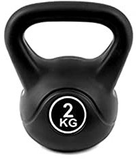 Schwarze Fitness Kettlebell Ausrüstung Männer und Frauen Kraft Training Haushalt Solide Dumbbell Squat Training Arm Muskeln Mehrere Stile und Gewichte Verfügbar (2kg / 4kg / 6kg / 8kg / 10kg)(2kg)