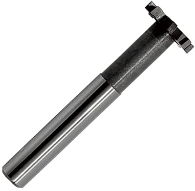 HSS-AL T Slot End Mill Milling Cutter，High-Speed Steel Woodruff Keyseat Cutter, HalfRound Keyway Milling Cutter, Straight Shank, 8 Flutes, 25 * 4 * 90mm